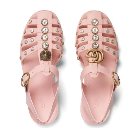 gucci rubber sandal|Gucci rubber sandals women is.